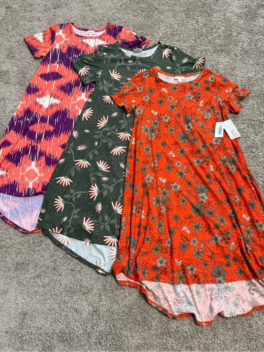 LulaRoe Orange Floral Swing Dress - (Brand)